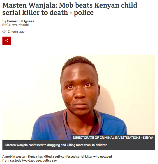 連続少年殺害事件の容疑者が殺された ケニアの治安とリンチ殺人 松沢呉一 松沢呉一のビバノン ライフ